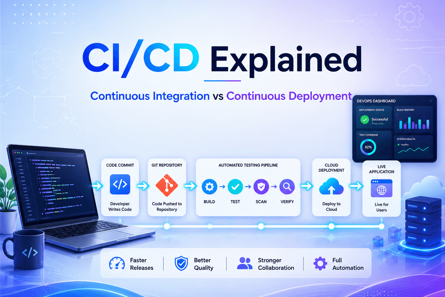 Continuous Integration vs Continuous Deployment (CI/CD) Explained