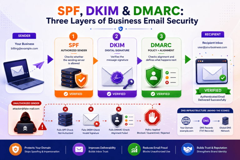SPF, DKIM and DMARC Explained: A Business Email Security Guide