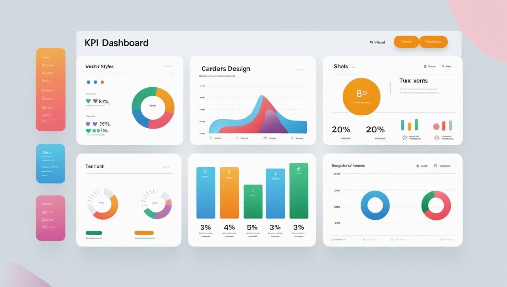 A simple KPI dashboard mockup.