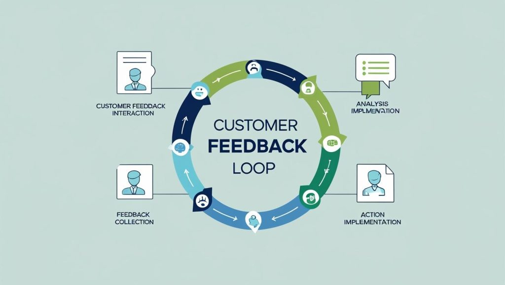 Customer feedback loop diagram.